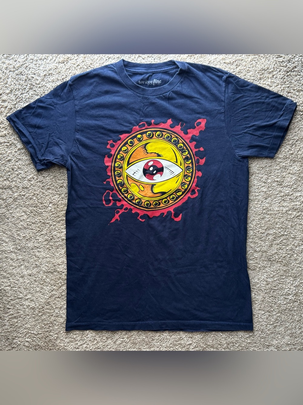 Marvel Wolverine Eye Graphic T-Shirt Women’s Medium Navy Blue